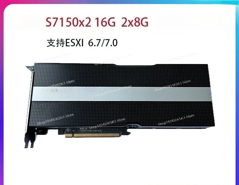 Dual GPU Professional Graphics Card Model s7150 X2 with SR-IOV Virtualization for Data Center & Cloud Computing