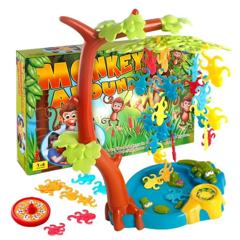 

Kids Intelligence Board Game Balance Funny Monkey Climbing Tree Hang Toys Desktop Party Games Educational Toys For Toddler