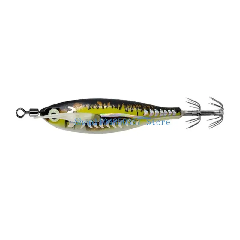 

5asd Squid Cuttlefish Sleeve Hook Jig Lures Luminously Squid Jig Hook Fishing Lures Baits Fishing Accessories Easy to Use