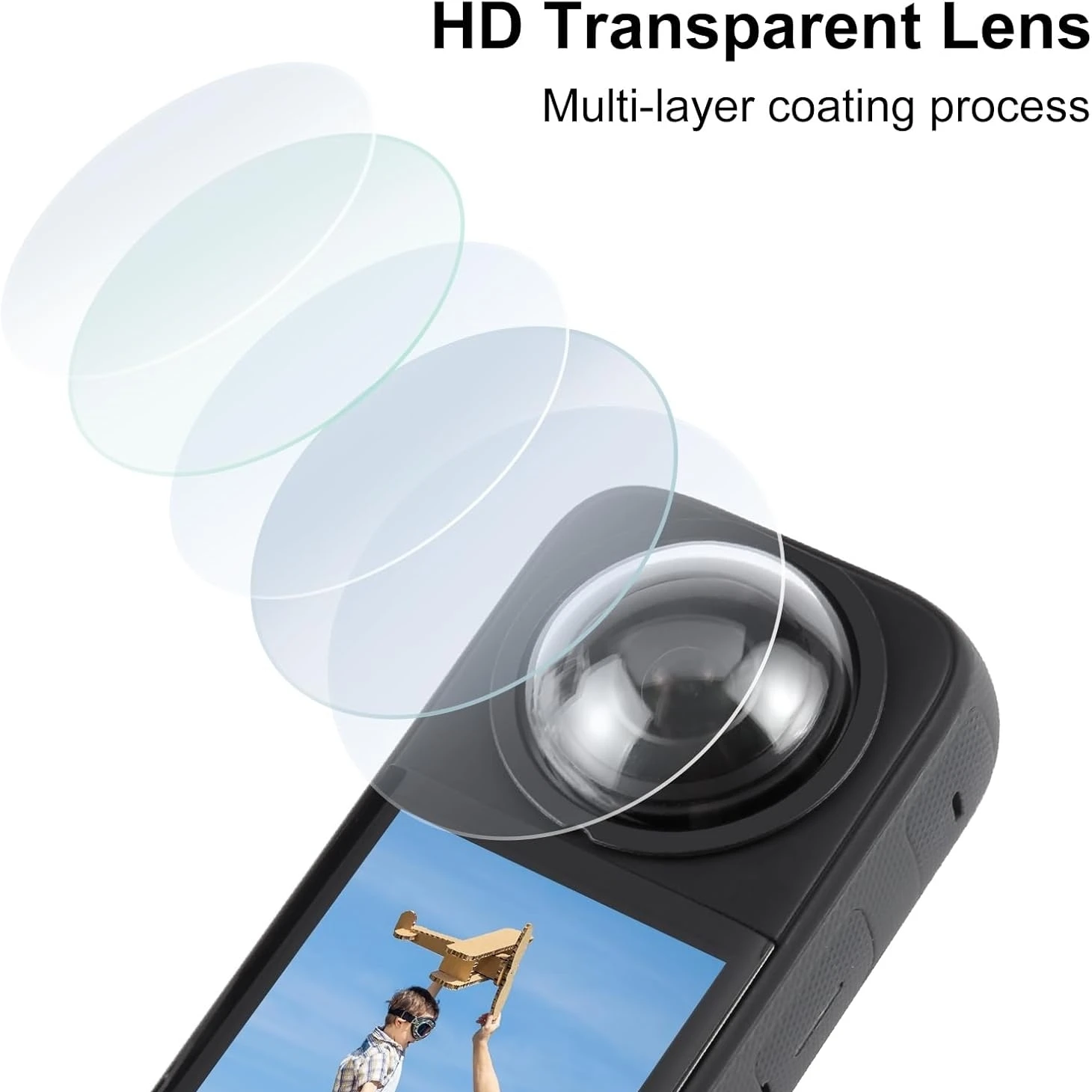 Lens Guards Protector for Insta360 X3 Anti-Scratch Premiun Protective Cap With Adhesive Sticker Action Camera Accessories image 5