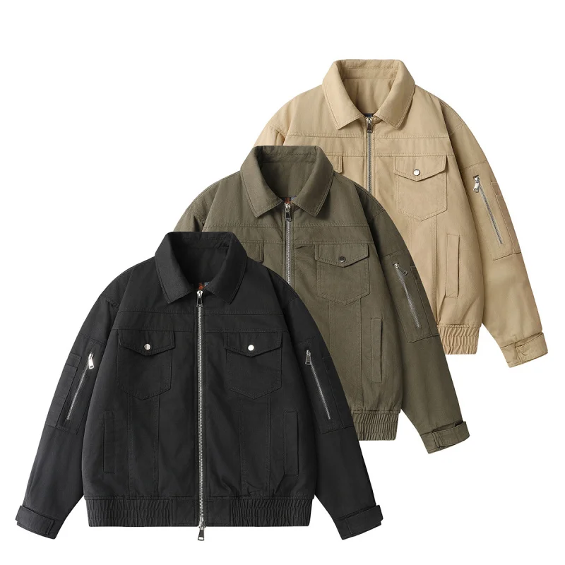 

Westshan Top Quality EU US Size Outdoor Wear Winter Solid Color Workwear Cotton Coat Men Thick Coat Thermal Padded Jacket