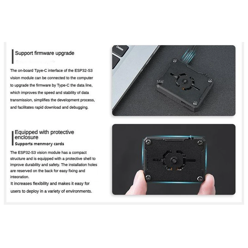 Wifi Camera Module ESP32-S3 Image Transmission for ROS Robot Car Trolley AI Visual Recognition Sensor Vision Camera-A51M