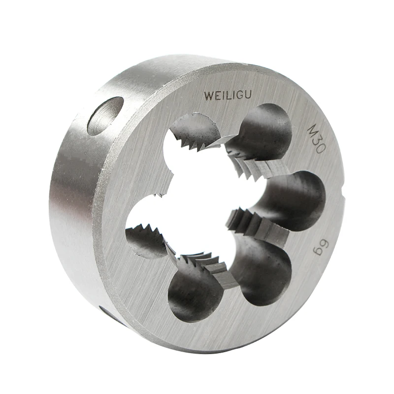 1pcs Thread Die M1 M1.2 M1.4 M1.6 M1.8 M2 M2.2 M2.3 M2.5 M2.6 M3 M4 M5-M22 High Speed Steel Round Dies Threading Cutting Tool