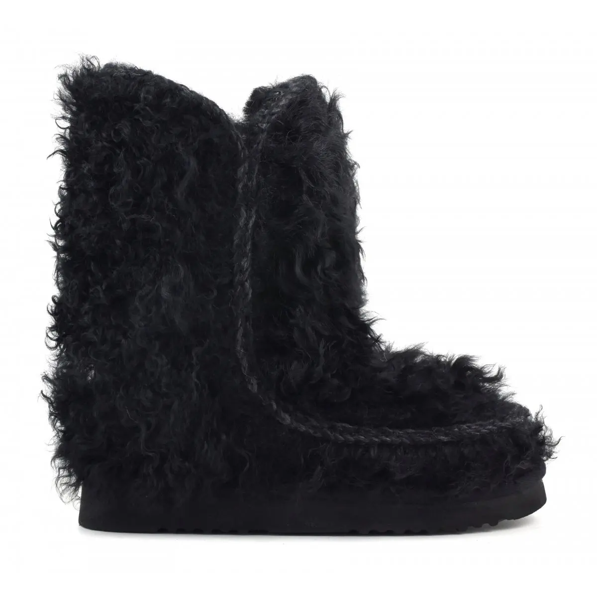 

mou women winter snow boots eskimo 24 checkiang fur original sheepskin flats ladies warm soft ankle boot
