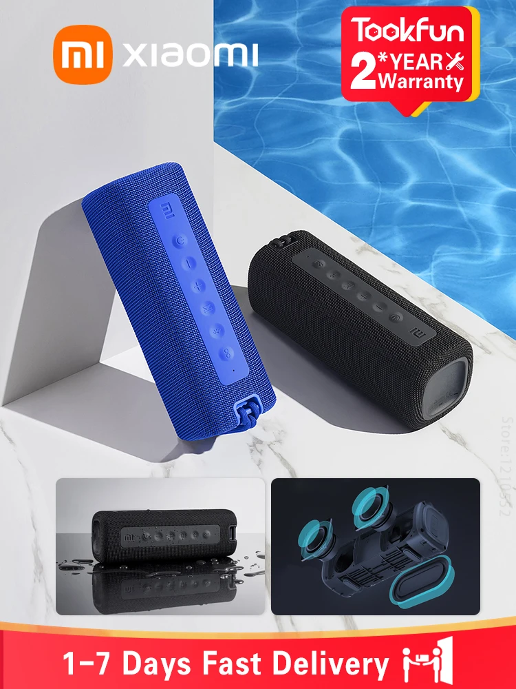 Xiaomi-Alto-falante Bluetooth Portátil, Impermeável, Estéreo Sem Fio Verdadeiro, Som da Barra,