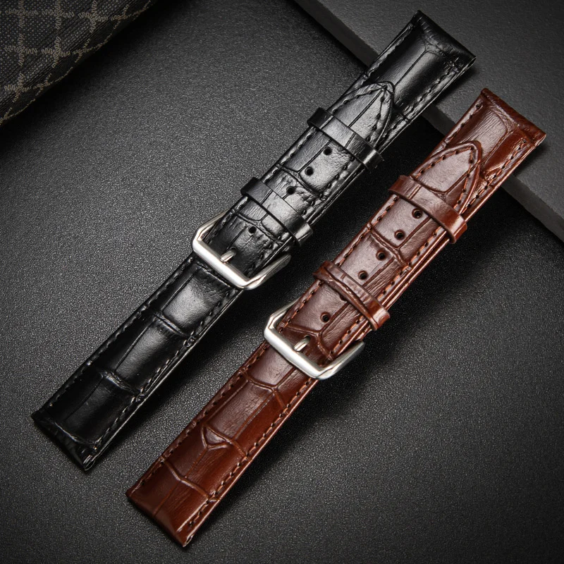 18 20 22 mm Lederarmband für Samsung Galaxy Watch 7/6/5/4 40 44 mm Universalarmband mit Bambusmuster für Huawei Watch GT 2e-2pro
