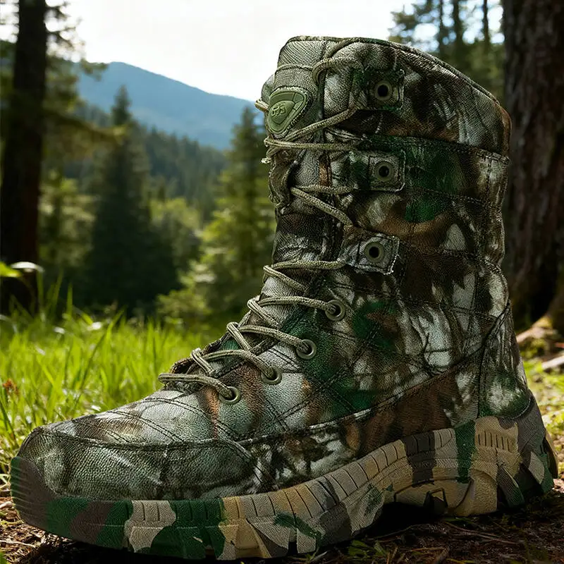 Men's Boots, Outdoor Ankle Boots, Lace Up Hiking Boots, Thick Soled Men's Sports Shoes, Jungle Trekking High Quality Size 39-47