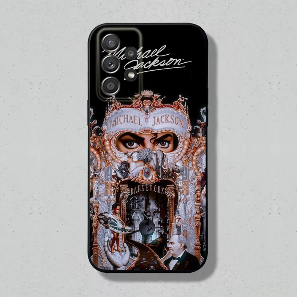 Dancer M-Michael Jackson Phone Case For Samsung S24,S23,S22,S21,S20,S10,S10E,S9 Plus FE Note 20 Plus Soft Black Cover Shell