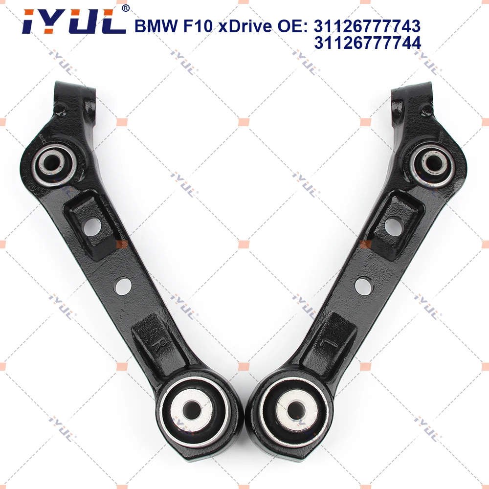 A A Pair Front Lower Suspension Control Arm Straight For BMW 5 6 Series F10 F18 F11 F12 F13 xDrive OE:31126777743 31126777744