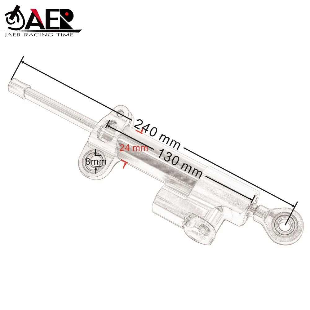 Amortecedor de direção para motocicleta, para honda cbr600 cbr 600 f4i 1999-2004, estabilização de controle de segurança com suporte de montagem