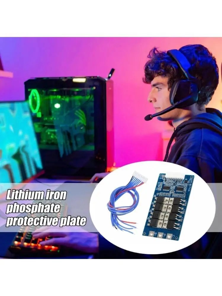 652F Balanced Voltages and Temperature Protections Board for 32650 LiFePO4 8S 28.8V
