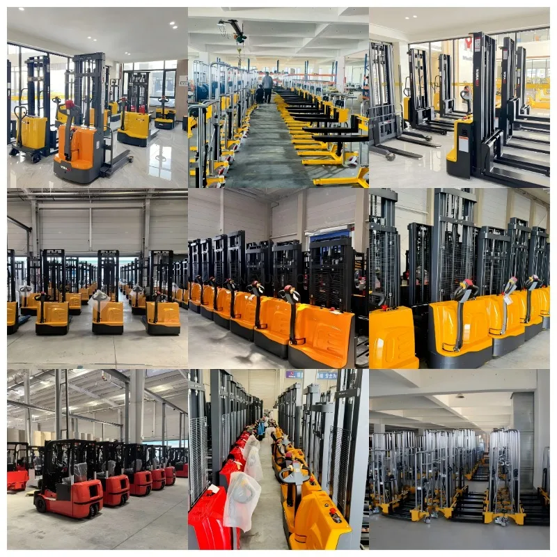 Load Elevator Forklift Arm Stacker Semi-Electric Stacker Battery Electric Manual Stacker
