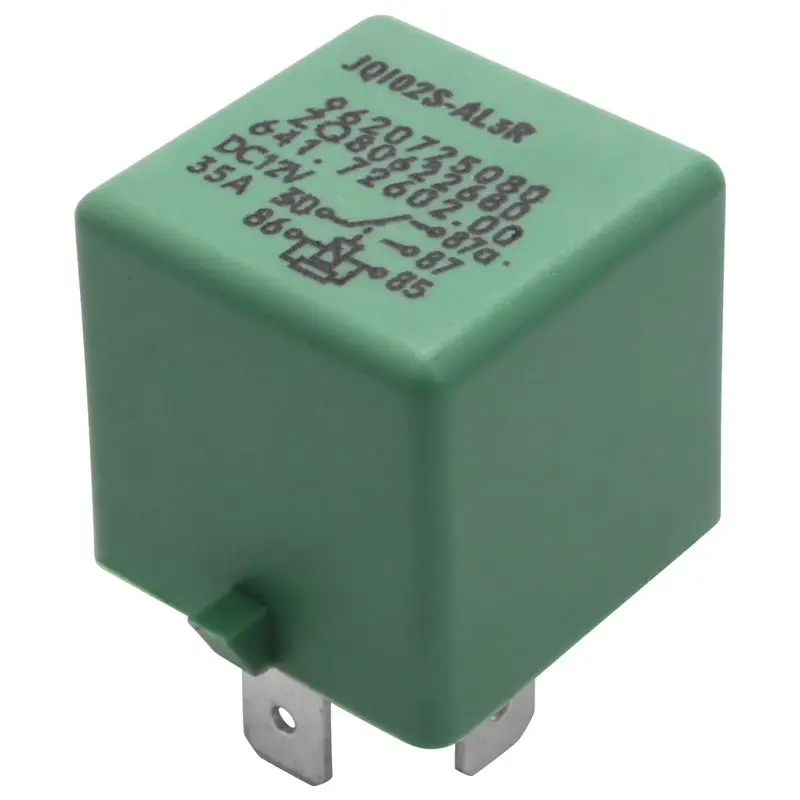 High-Quality 12V 35A 5 Pins Cooling Radiator Fan Relay Green 6547TX For 206 207 306 307 406 407 807