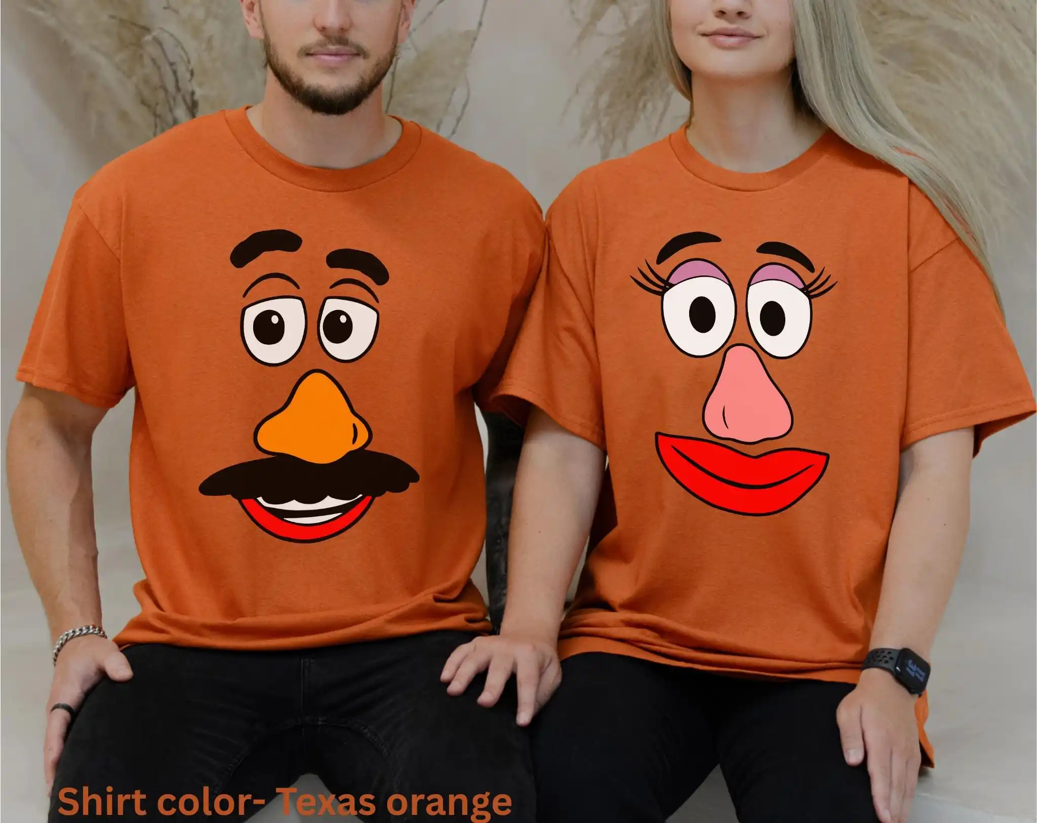 Mr Potato and Mrs Potato Head Matching Shirt, Couple Matching ShirtsFall Family Matching Shirt,Halloween Couple Shirt 1pc