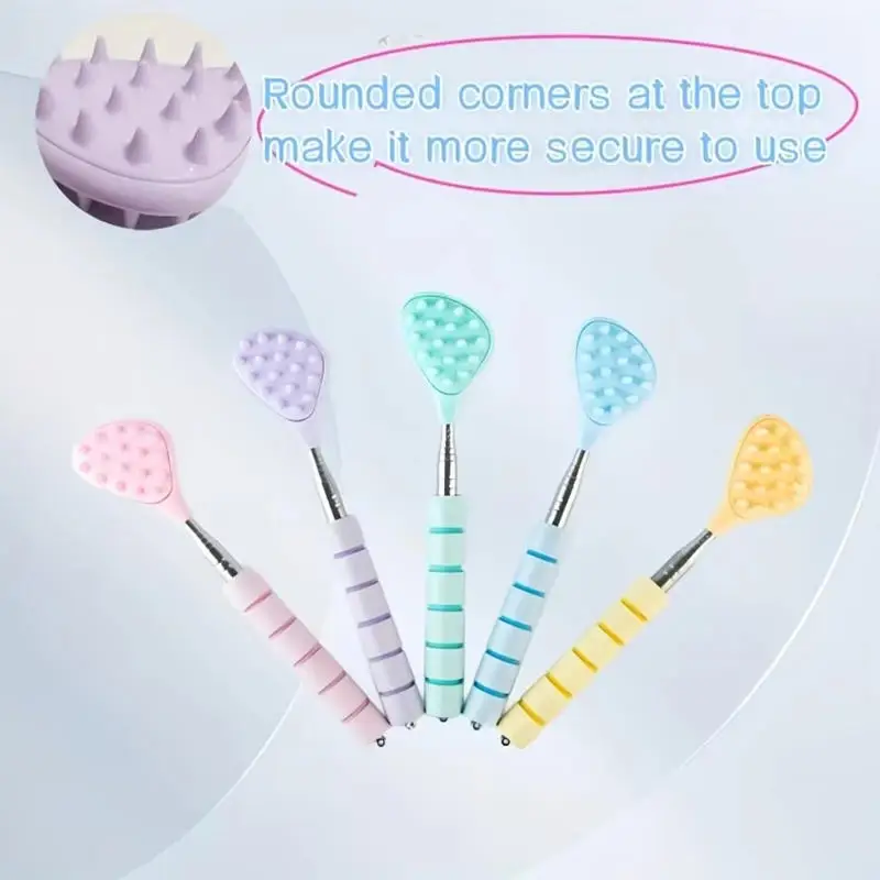 

Extendable Cactus Back Scratcher With Two Size Spikes Retractable One Hand Itch Stick For Men Women Portable Point Massager