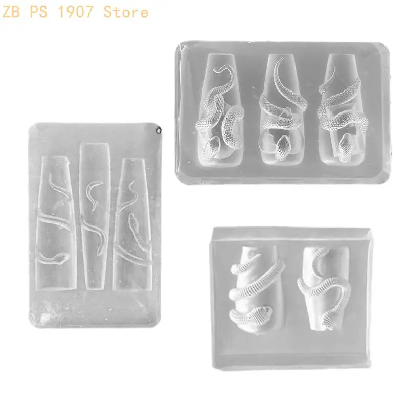 Snake Design Silicone Mold 3D Carving For Custom Art Decoration 55KA