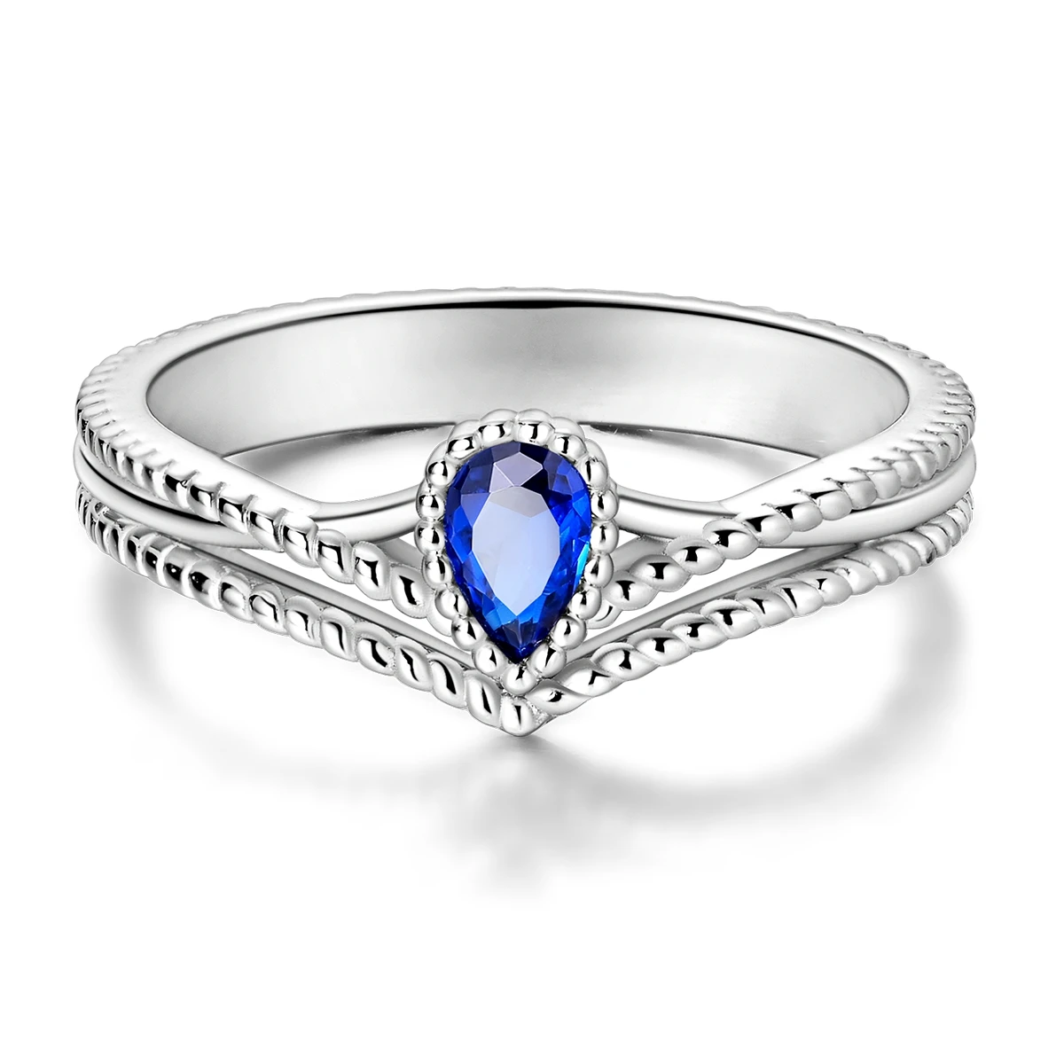 Women's 925 Sterling Silver Firefly Moon Wedding Anniversary Ring