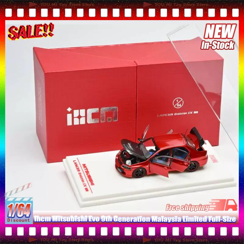 1:64 Ihcm Mitsubishi Evo 9th Generation ماليزيا محدودة كاملة الحجم محاكاة سبيكة مصغرة يموت الصب نموذج سيارة لعبة مخصصة هدية #1
