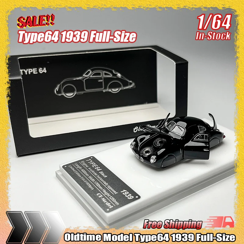 

В наличии модель Oldtime 1:64 Type64 1939, полноразмерная имитация сплава, миниатюрная литая модель автомобиля, орнамент, коллекционные игрушки на заказ