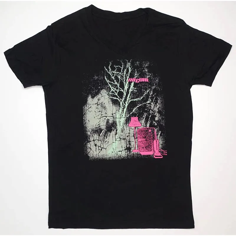 Y2k The Cure Band's Rock-punk Style American Retro Vintage Loose Short-sleeved Pure Cotton Straight-cut T-shirt