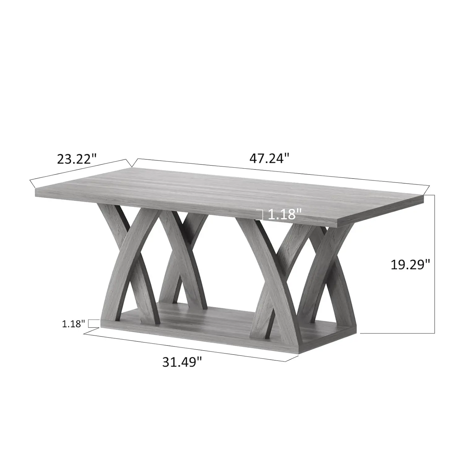 Wood Coffee Table Living Room 47