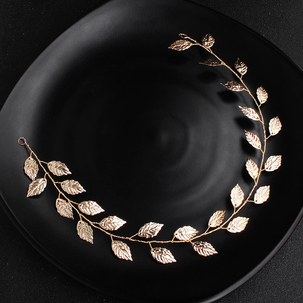 

Alloy Bridal Headdress Wedding Hair Accessory H made Leaf Decor Lightweight Durable Easy to Fix Safe Women Accessories