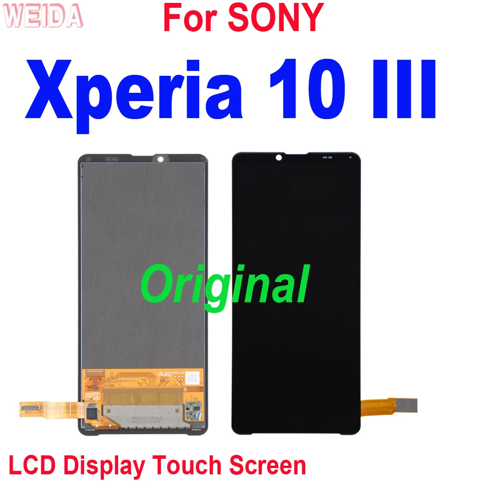 6.0'' Original For Sony Xperia 10 III LCD Display Touch Screen Assembly for Sony 10 III 10III LCD SO-52B SOG04 XQ-BT52 A102SO