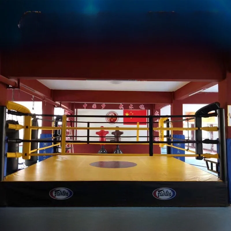 حلبة ملاكمة قياسية لتدريب الفنون القتالية، تصميم مكتبي، ساحة قتال MMA، قفص ثماني الأضلاع للمنافسات والتدريب