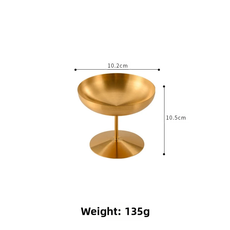 

Современные стаканчики для десертов из нержавеющей стали 150 мл и 250 мл для мороженого, сандей, пафре и коктейлей с устойчивым нескользящим дном