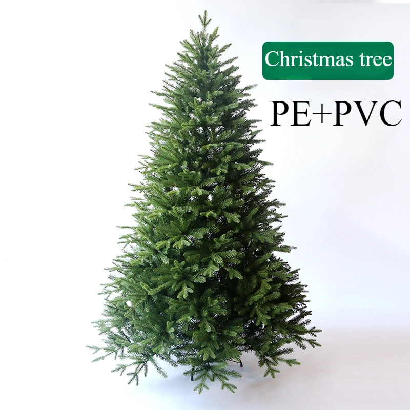 Artificial Christmas Tree PE+PVC Material Green White Encryption Christmas Home Atmosphere Decorated Christmas Tree 1.5m To 3m