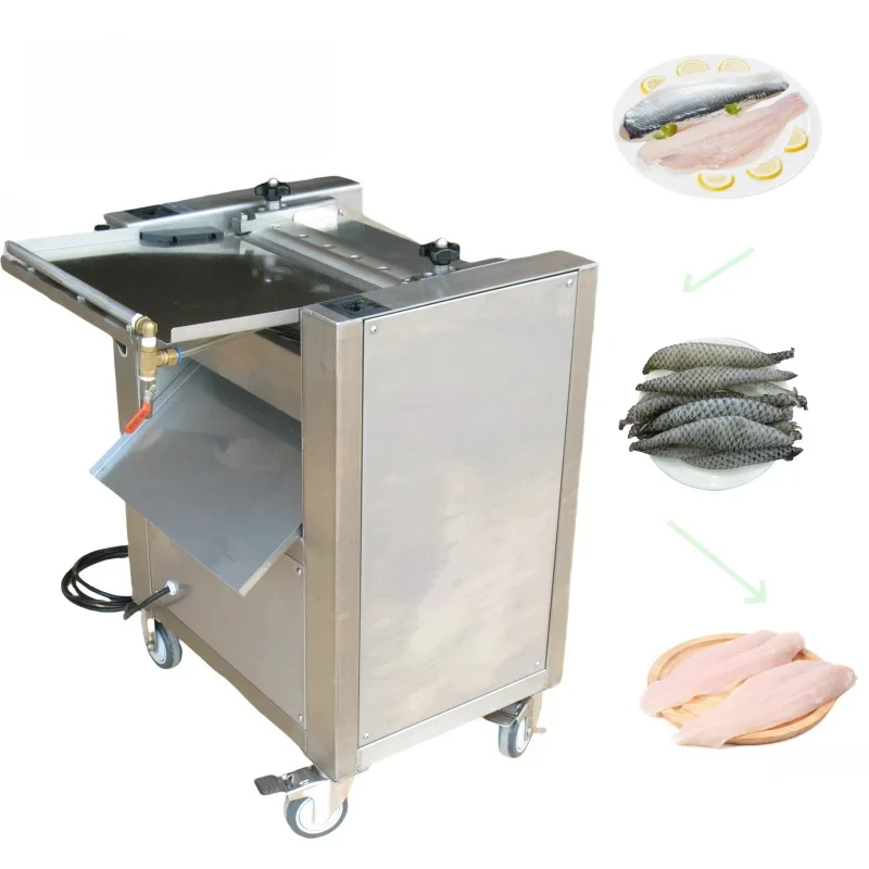 Commercial Stainless Steel Fish Processing Equipment Fast Automatic Fish Skinning Machine