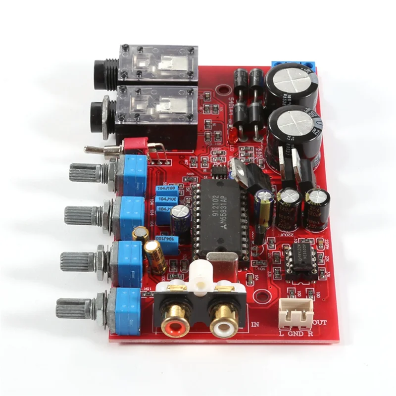 ความจุสูง 2X3300UF ตัวเก็บประจุกรอง YJ0026-OK Preamp Board 1.6 มม.บอร์ด PCB, สําหรับ AC12V-15V Dual แรงดันไฟฟ้าโมดูล