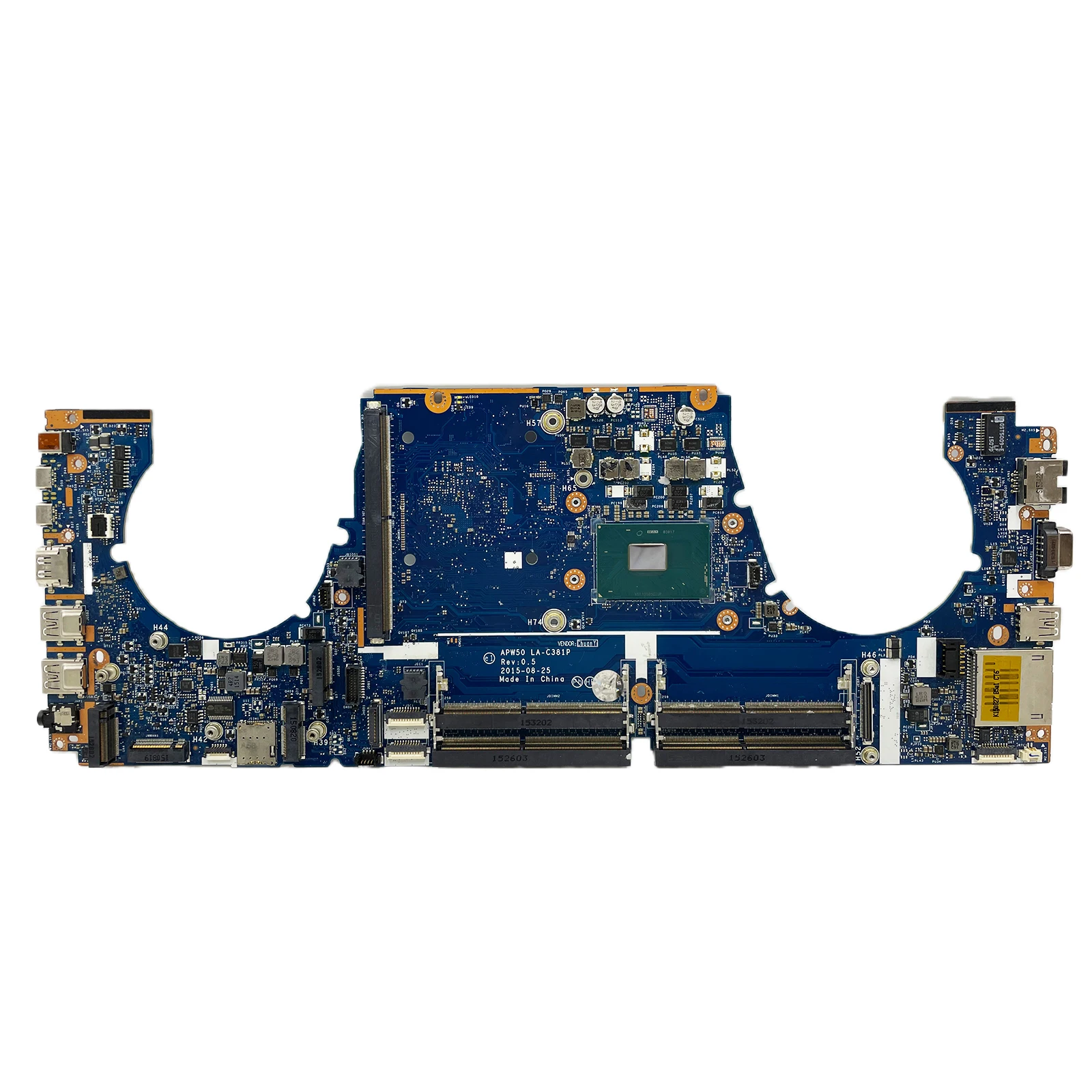 Motherboard For HP Zbook 15-G3 15 G3 Notebook Mainboard Laptop LA-C381P With i7-6820HQ CPU 848221-001