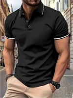 Men's new Polo shirt T-shirt summer men's short-sleeved intercolored lapel