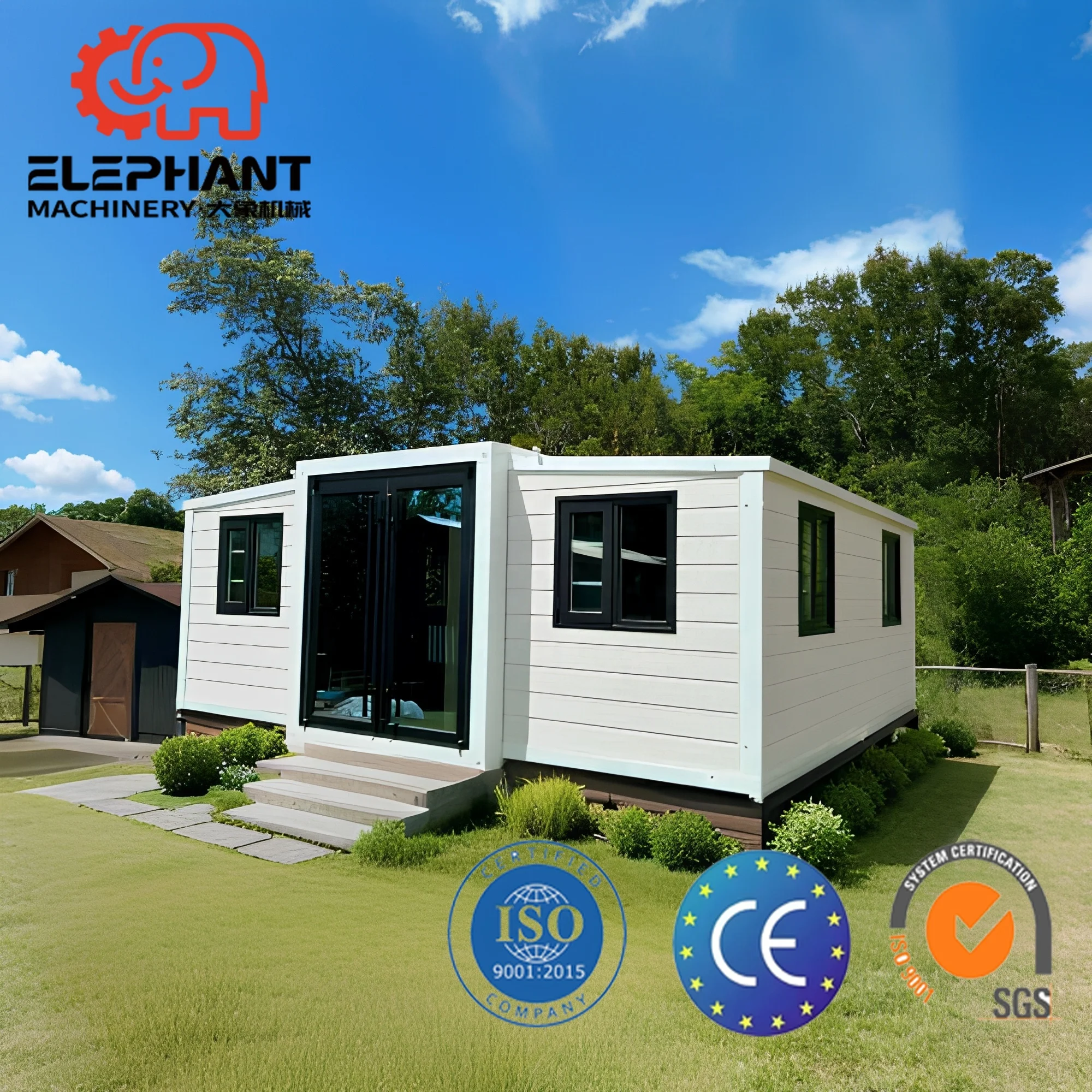 Prefabricated Mobile Modular House Expandable Container Portable Living Office Custom Foldable Steel Sandwich Panel Eco-friendly