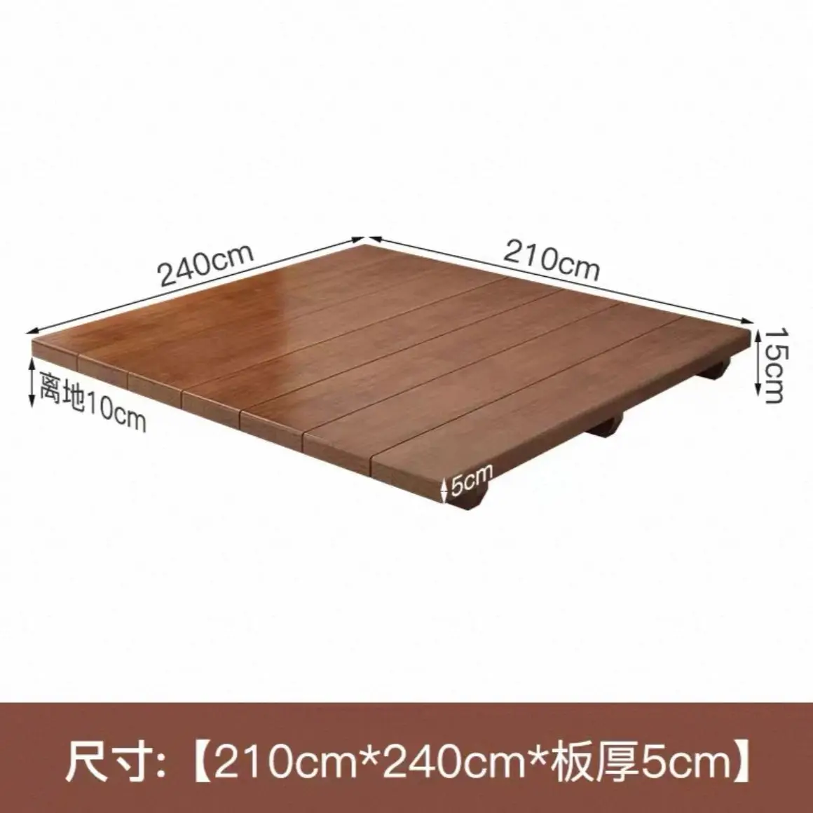 Solid Wood Bed - Japanese Simple Modern Single & Double Bed