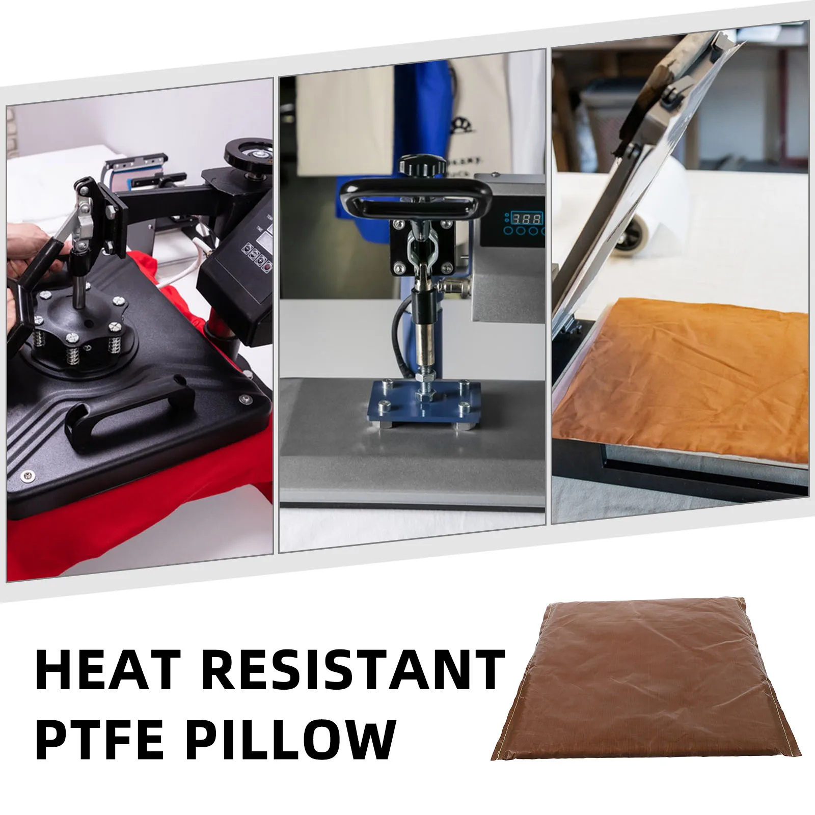 

Heat Resistant Ptfe Pillow 15x12inch Reusable Heat Press Transfer Mat Ideal for Vinyl and Craft Projects Ptfe Pillow