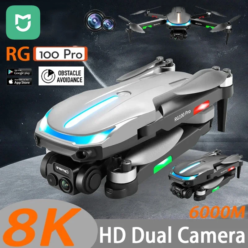 Дрон MIJIA RG100Pro, 8K 5G GPS, Профессиональная HD Аэрофотосъемка, двойная камера, всенаправленный Дрон для предотвращения препятствий