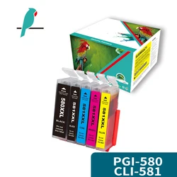 互換性のあるインクカートリッジの交換、pgi580、cli581、580xxl、581xxl、canon tr7550、tr8500、tr8550、s705、ts6250、ts6300、ts8350