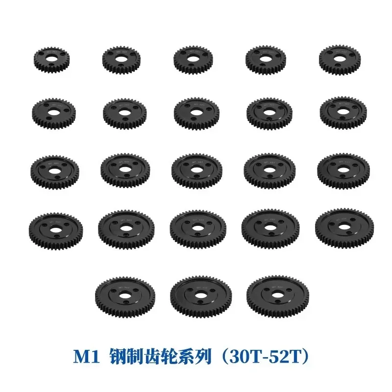 M1 Stahl Stirnrad 30T 31T 35T 40T 42T 46T 50T 52T Hauptgetriebe für Trxs ARRMA HPI HOBAO LOSI RC Auto Upgrade Teile