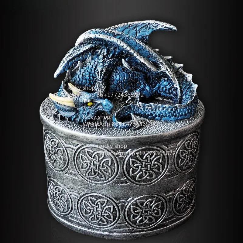 Orduin Large Capacity Creative Piggy Bank Fantasy Style Dragon-shaped Piggy Bank Living Room Study Ornament Birthday Gift