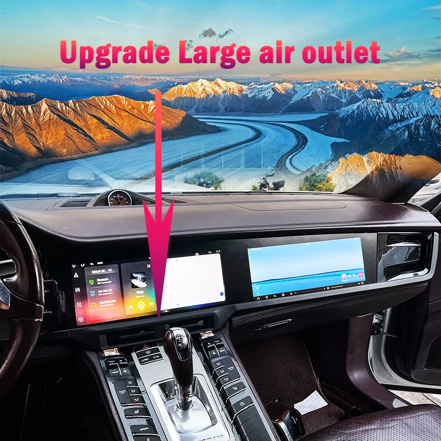 Reproductor de vídeo Multimedia de Radio de coche de pantalla Dual de 12,3 + 12,3 pulgadas para Porsche Panamera 2010-2016 navegación GPS Android Auto Carplay