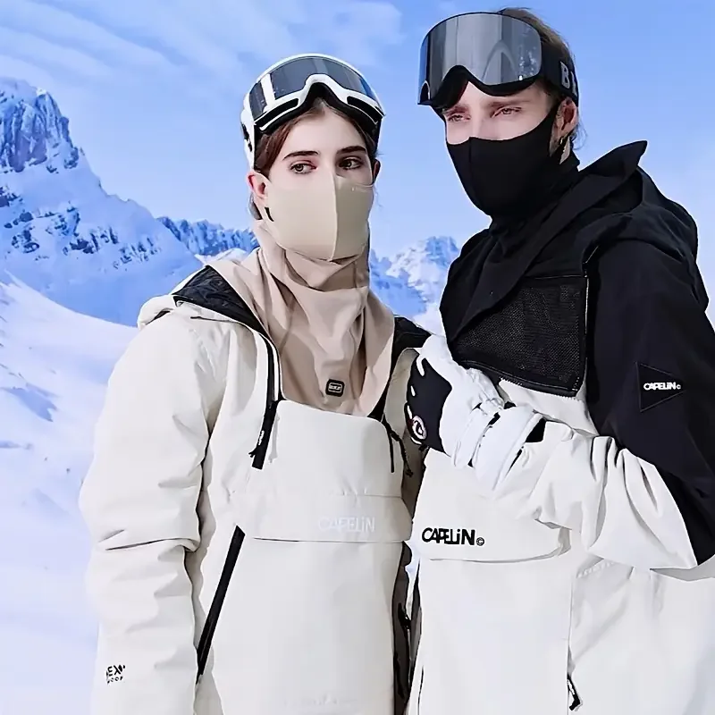 Bufanda de esquí cálida de invierno para hombres y mujeres, mascarilla térmica para deportes al aire libre