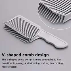 Professional Barber Clipper Hair Cutting Comb Men Adjustable Curved Flat Top Hair Clipper Fade Brush Salon Styling Tool