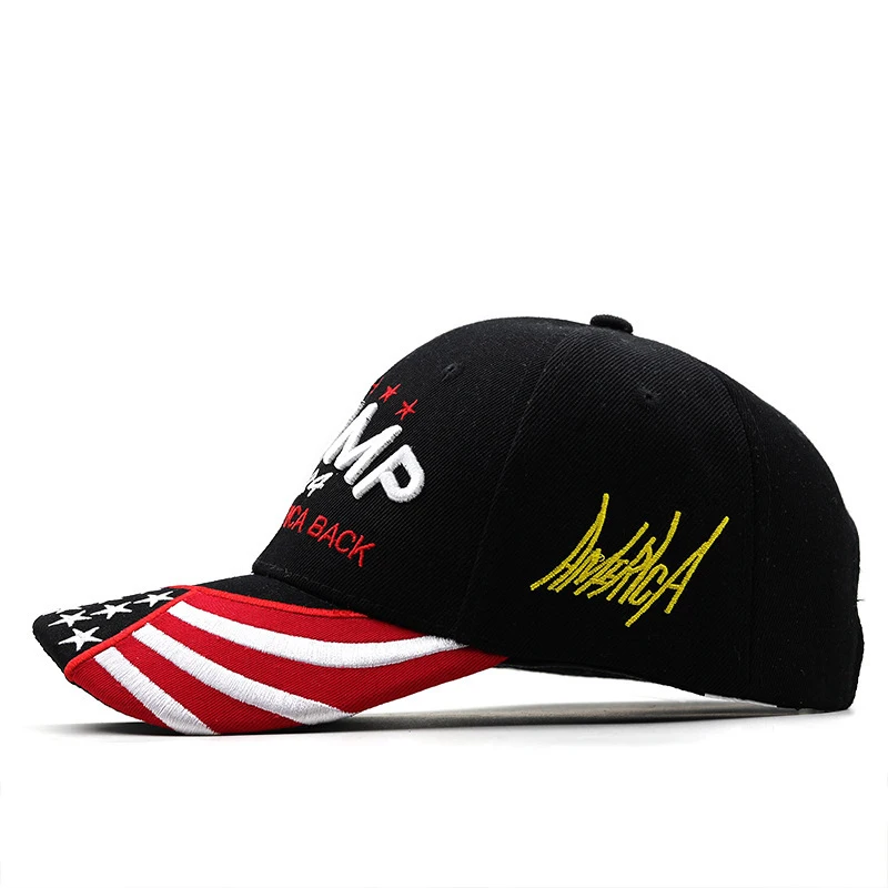 Men Baseball Cap For Trump Embroidery Cap USA Flag Baseball Caps Donald Keep America Great 3D Letter Embroidery President Hat