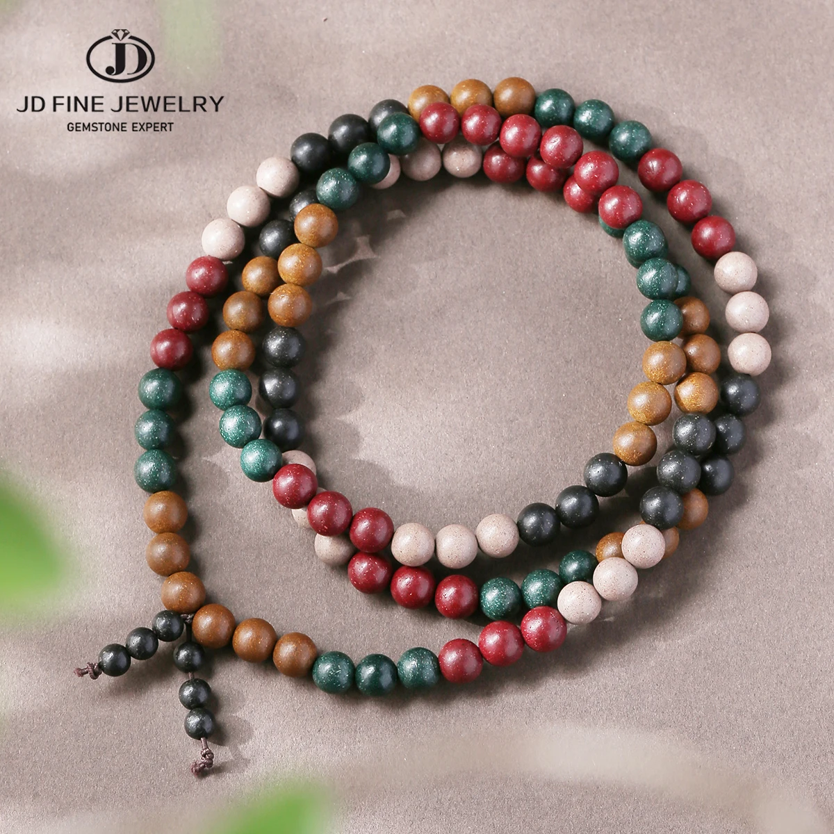 

JD Five Elements Incense Bead Multi-Strand Prayer Bracelet Energy Balance Handmade Aromatherapy Elastic Spiritual Jewelry Female