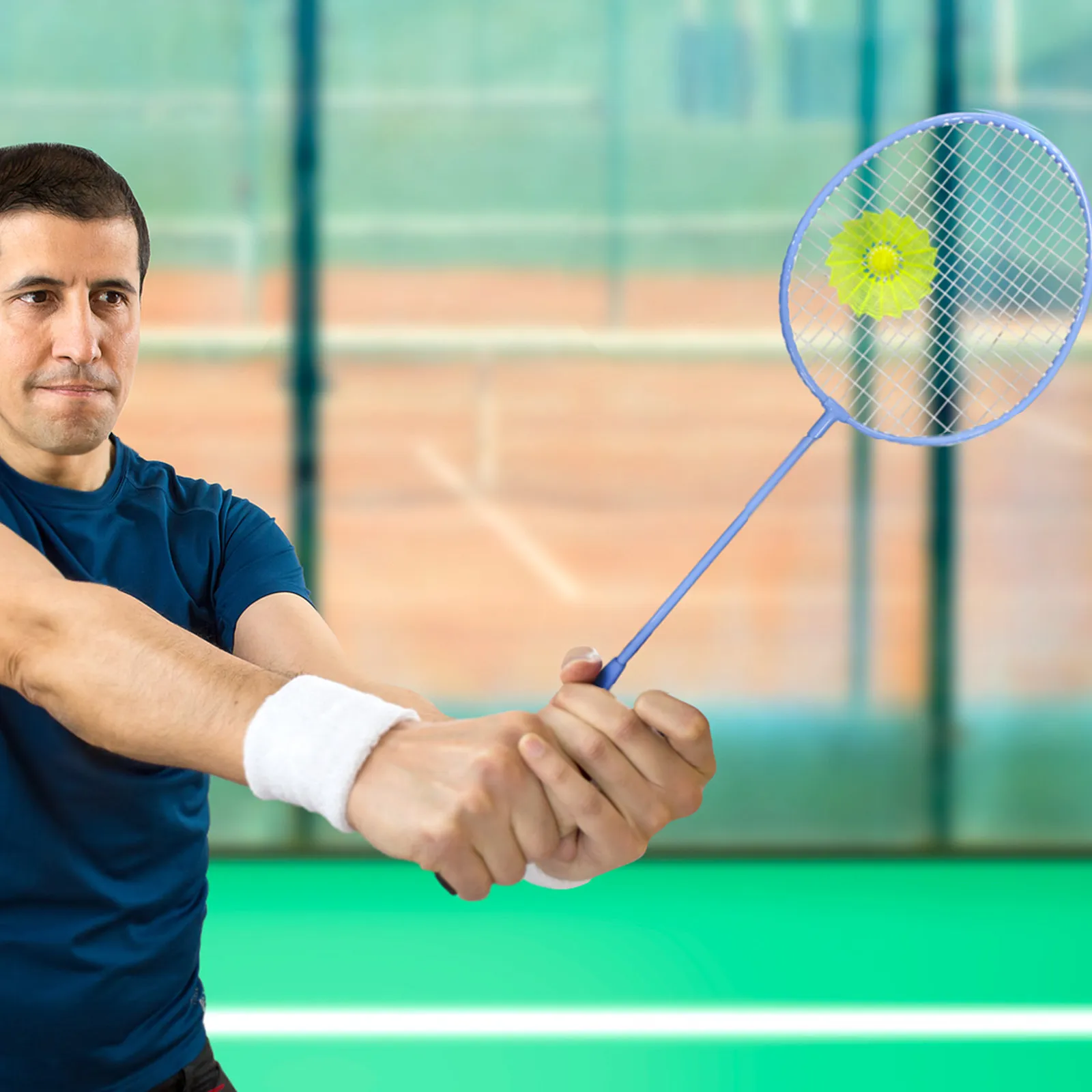 Badminton Power Training Device Solo Practice Indoor Improve Stroke Technique Reaction Workout Badminton