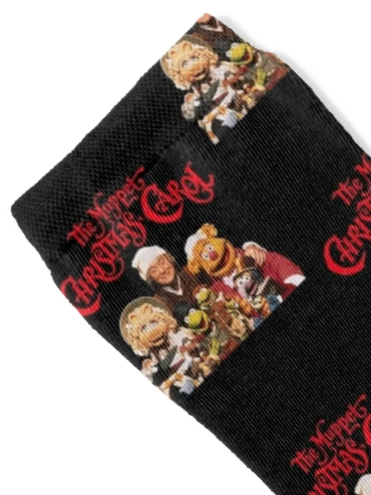 جوارب فريق Muppet Christmas Carol مضادة للانزلاق للشتاء الدافئ الهيب هوب لكرة السلة جوارب نسائية فاخرة للرجال