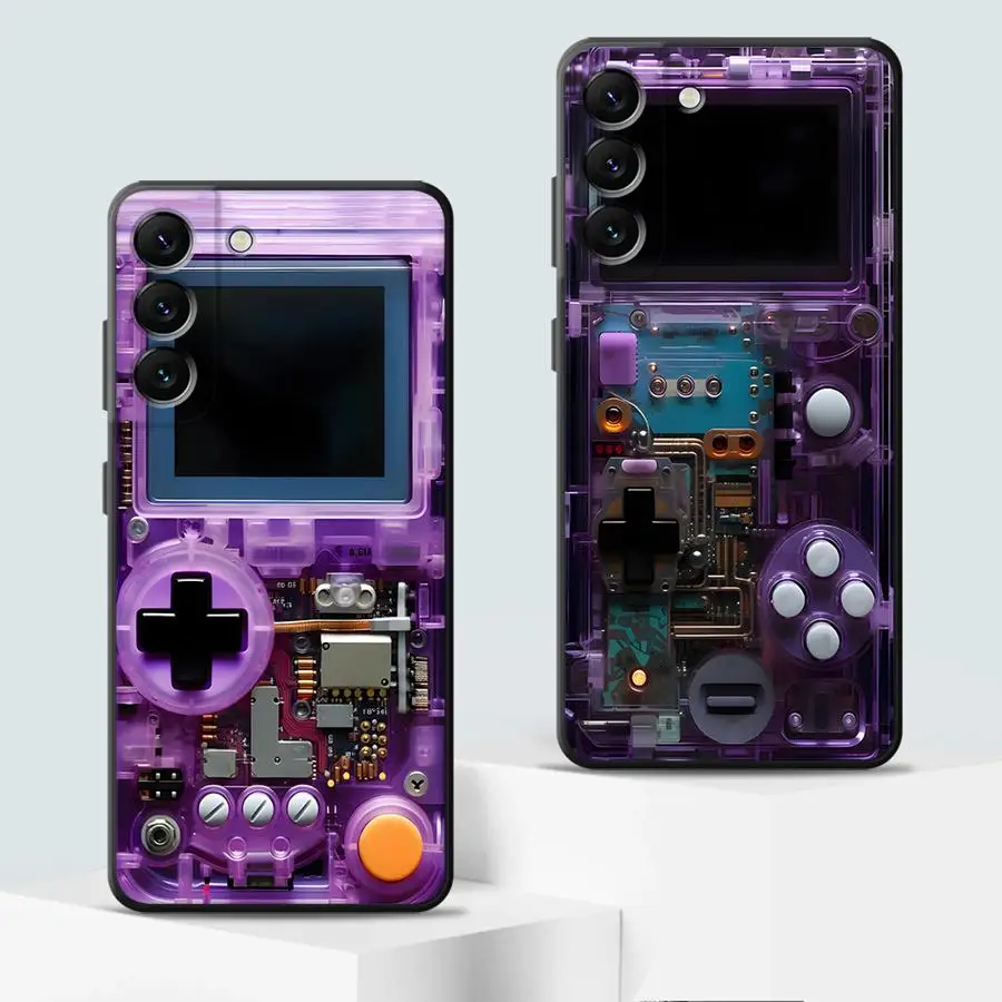 Purple Gaming Console Phone Cover Case for Samsung Galaxy A57 A55 A52 A36 A26 A53 A35 A24 A32 A25 A73 A51 A23 A37 A22 A71 A72 view 2