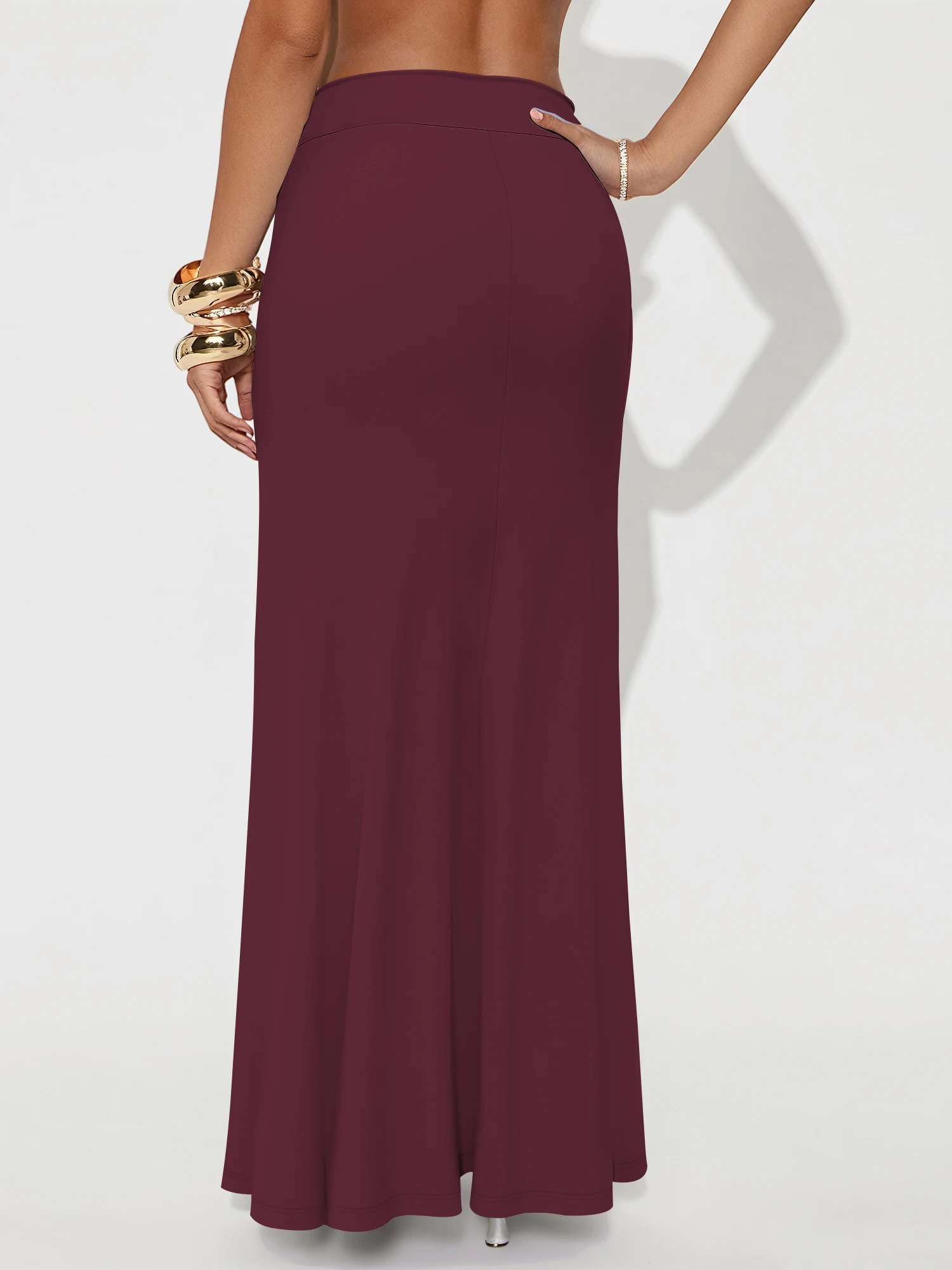 Office Ready Floor Length Skirt, Non Crease Stretchy Cloth, Corporate Smart Casual, Client Conference Attire